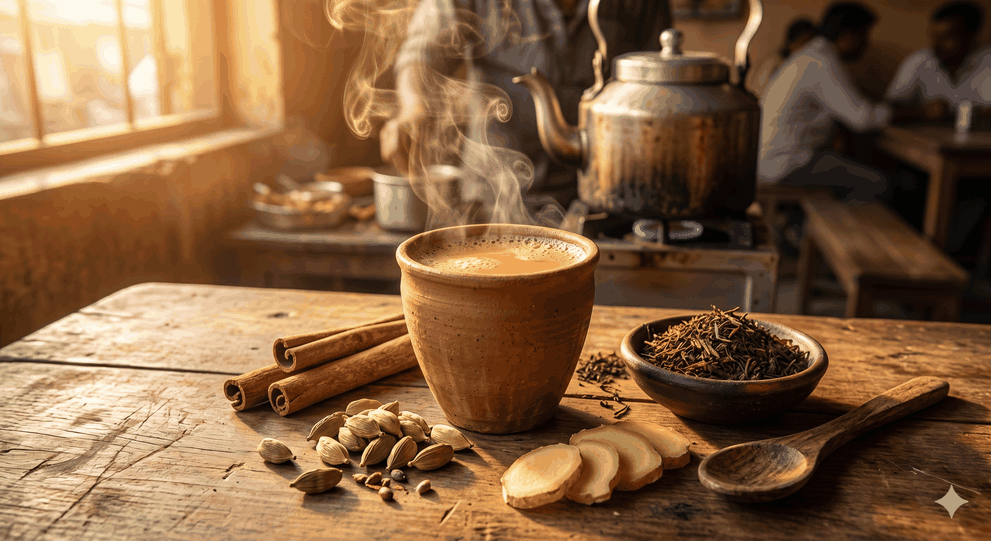 Fresh handmade teas and milk
